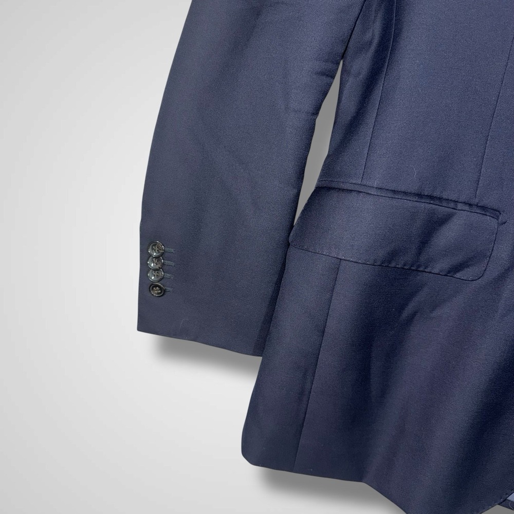 Suitsupply Pure‎ Wool Super 110's Vitale Barberis Canonico Blazer Men's 38R Blue - Picture 6 of 9